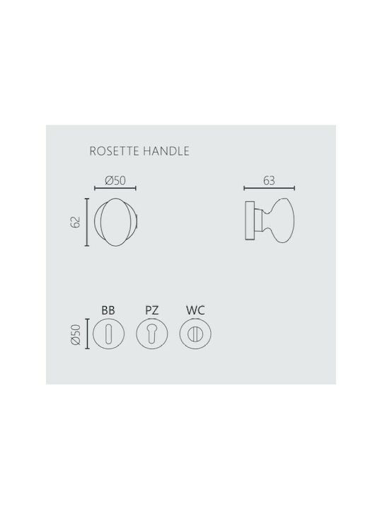 Zogometal Lever Middle Door with Rosette 184 184 Pair with Rosette URL