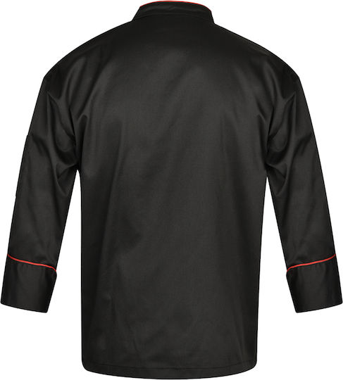 Palltex Haina Bucătar Unisex Negru cu Mânecă lungă Chef Nobu