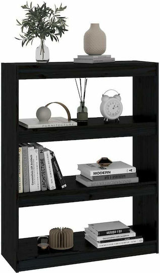 Bibliothek Schwarz 80x30x103,5cm