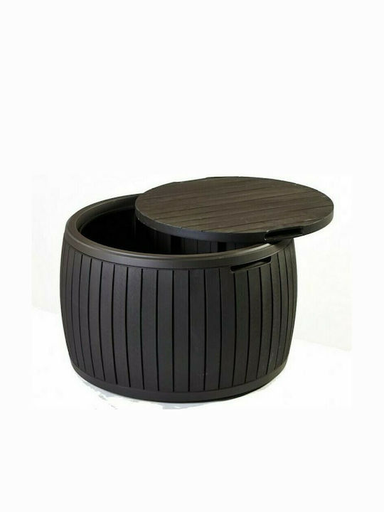 Keter Polypropylene Outdoor Storage Box Circa 140lt Wood 68x68x43.5cm