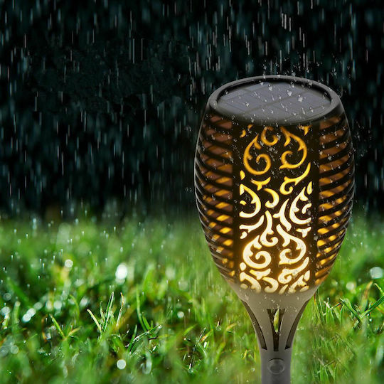 Spiked Solar Light Torch 0.88W with Warm White Light IP65