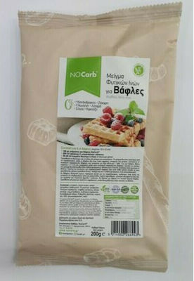 NoCarb Produs organic Amestec pentru napolitană Fără zahăr Fibră pentru gofre Fără gluten 200gr