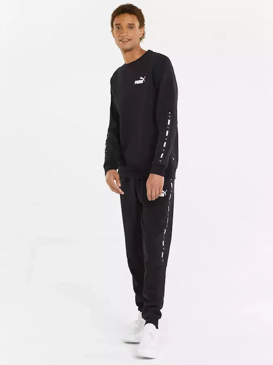 ESS+ Tape Sweatpants with Elastic Black