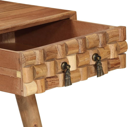 Sekretärin-Schreibtisch aus Massivholz Braun 115x50x76cm
