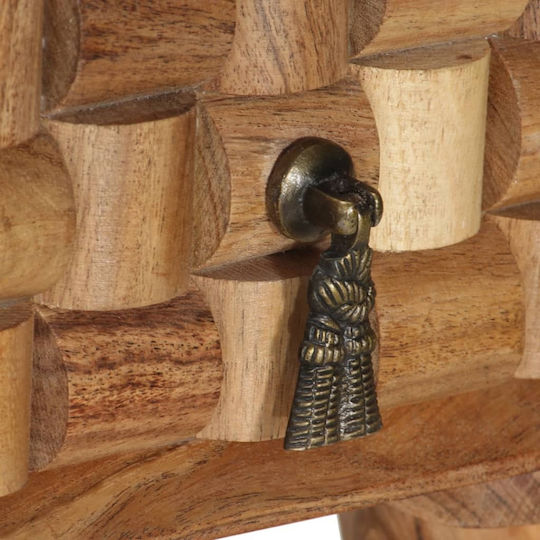 Sekretärin-Schreibtisch aus Massivholz Braun 115x50x76cm