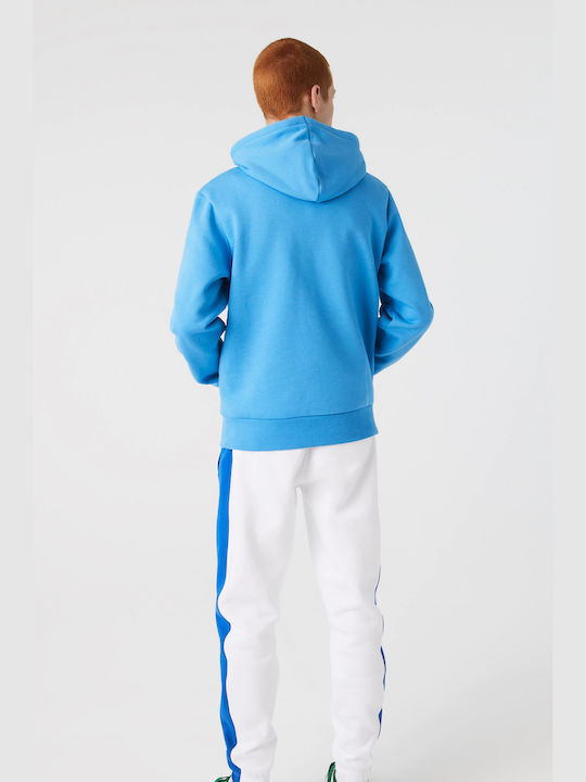 Lacoste Sweatshirt with Hood Light Blue