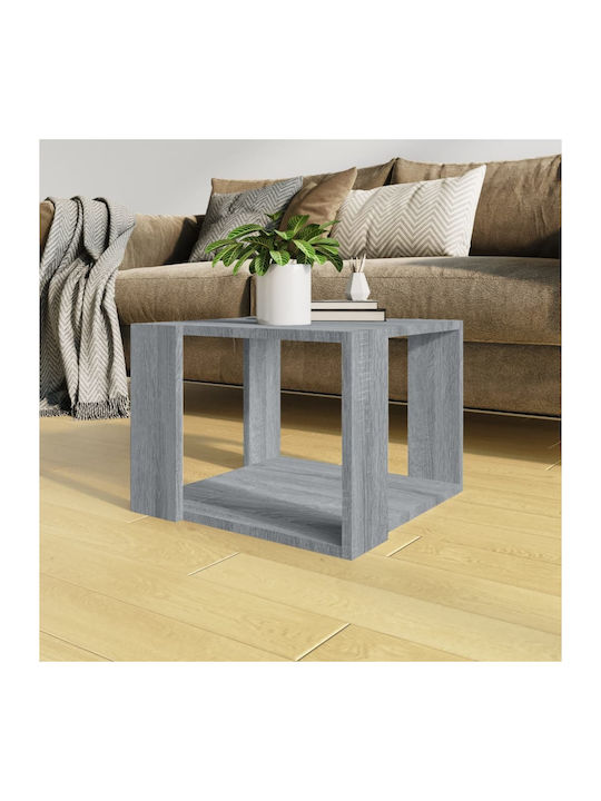 Square Side Table Wooden Grey L40xW40xH30cm.