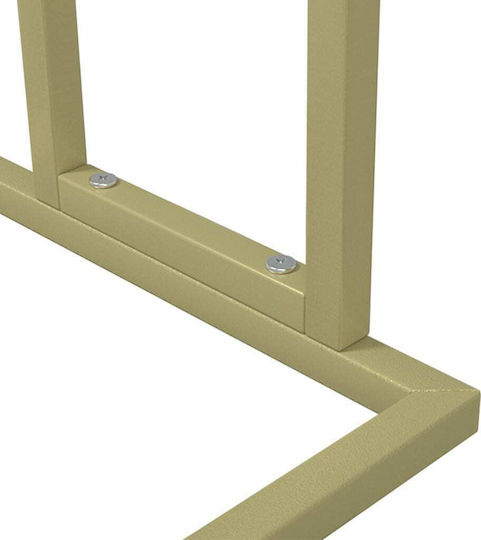vidaXL Freistehender Kleiderständer Badezimmer Doppelt ​48x78.5cm Goldener