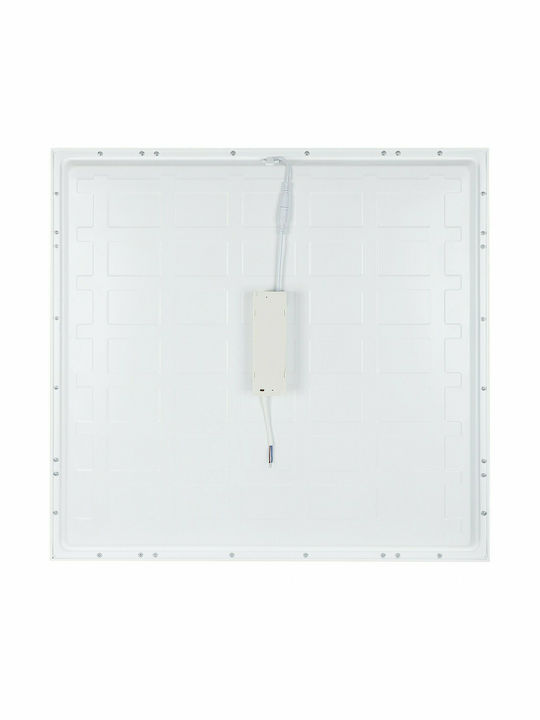 Elvhx Square Recessed LED Panel 45W with Cool White Light 6500K 59.5x59.5cm