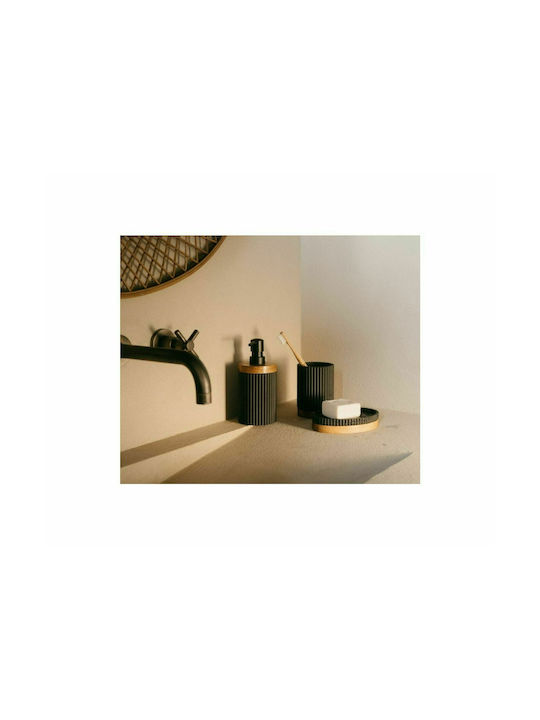 Andrea House Tabletop Ceramic Dispenser Black 300ml