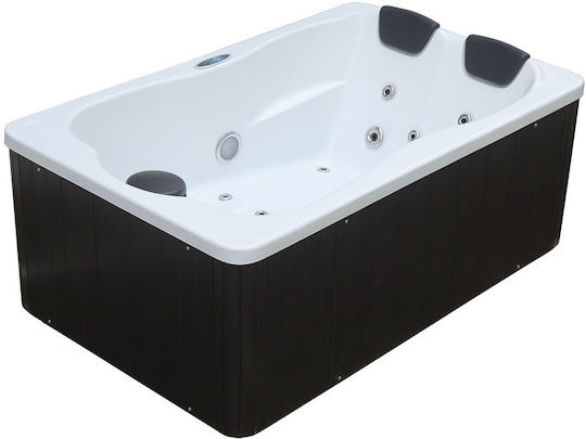 Karag Badewanne Bioethanol Kamine im Freien Acryl mit Hydrotherapie 194x110cm