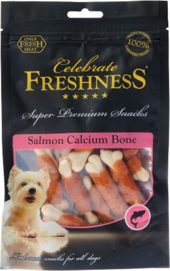 Celebrate Freshness Freshness Celebrate Salmon Calcium Bone Leckerli für Hunde Diät mit Lachs 100gr 84014