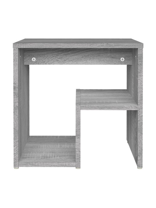 Wooden Bedside Table Gray Sonoma 40x30x40cm