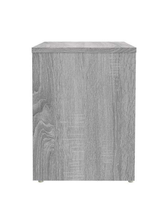 Wooden Bedside Table Gray Sonoma 40x30x40cm