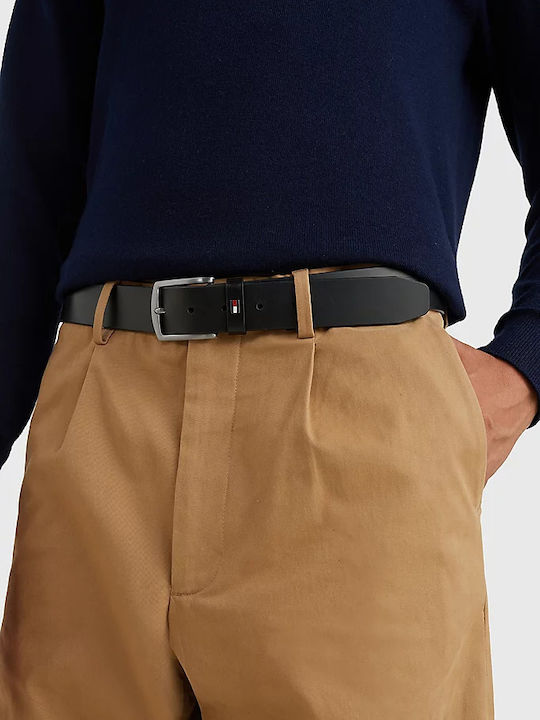 Denton Men's Belt from Artificial Leather Black