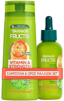 Garnier Women's Hair Care Set Fructis Vitamin & Strength with Serum / Shampoo 2pcs