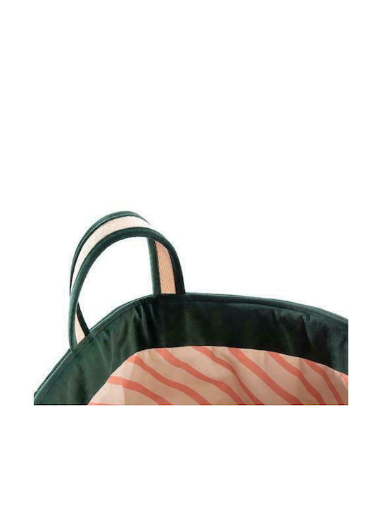 Nobodinoz Детска кошница за съхранение Savanna Velvet Toy Bag Зелен 1бр