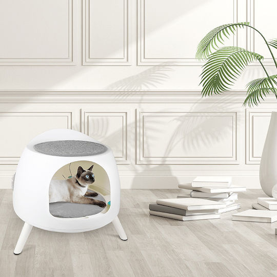 All For Paws Hideaway Playstation Nest Pisici Alb 51x54x48cm