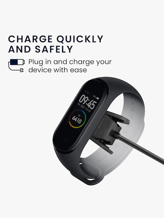 KWmobile Καλώδιο Φόρτισης USB Μαύρο (Mi Smart Band 4)