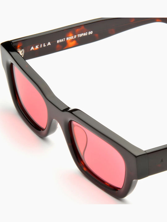 Zed Unisex Ochelari de soare cu Cadru Tortoise Acetate/Rose