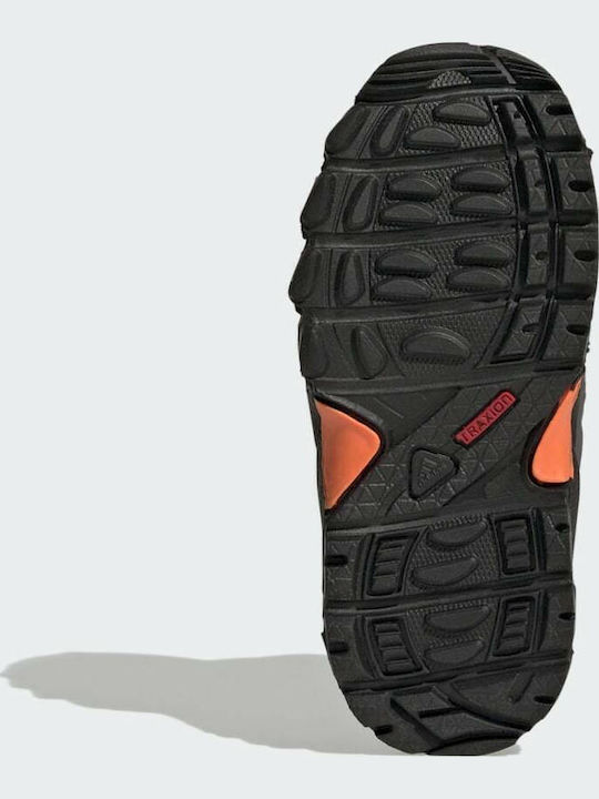 Kids Waterproof Hiking Boots Terrex Mid Wonder Steel / Grey Three / Impact Orange