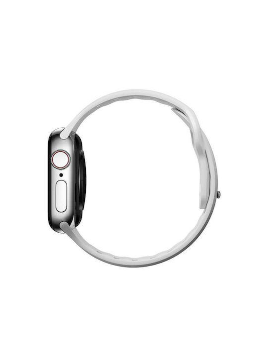 Nomad Slim Sport Armband Silikon mit Pin Weiß (Apple Watch 42/44/45mm) NM01147985