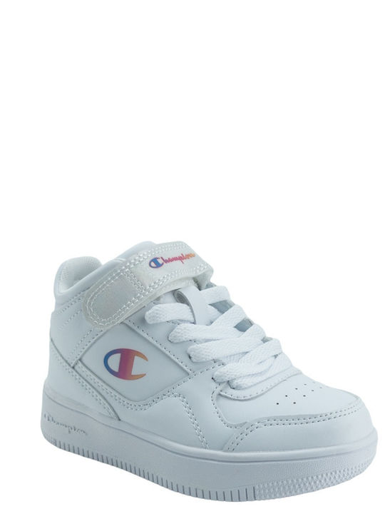 Champion Pantofi Sport pentru Copii Baschet Rebound Vintage ID PS Albe