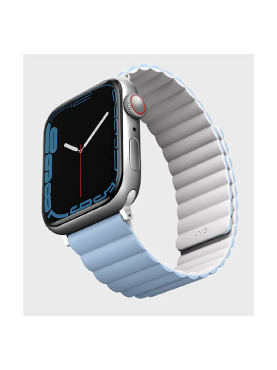 Uniq Revix Λουράκι Σιλικόνης White / Blue (Apple Watch 42/44/45mm)