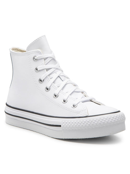 Converse Παιδικά Sneakers Chuck Taylor All Star EVA Lift Hi Λευκά