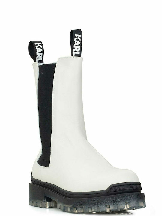 Karl Lagerfeld Women's Boots White