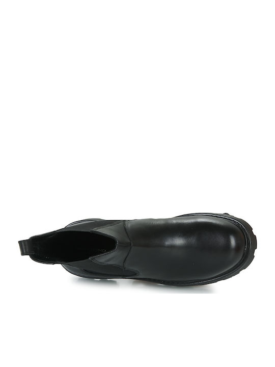 Cosmo 2.0 Leder Damen Chelsea-Stiefel Schwarz