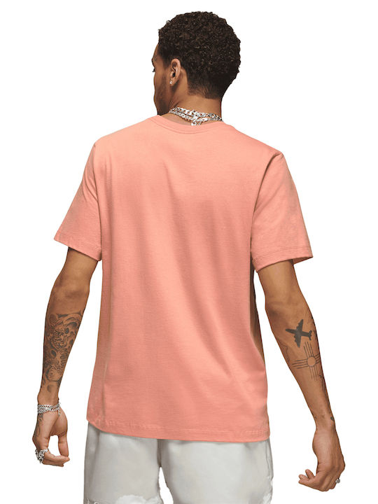 Jordan Essentials Ανδρικό T-shirt Πορτοκαλί με Λογότυπο