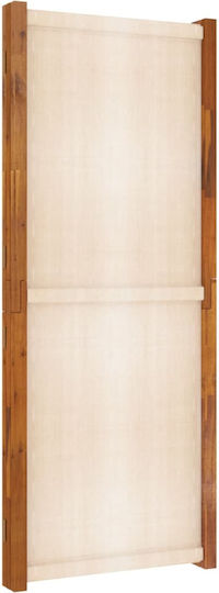 vidaXL Dekorativer Raumteiler Stoff mit 5 Paneelen White Cream 350x180cm
