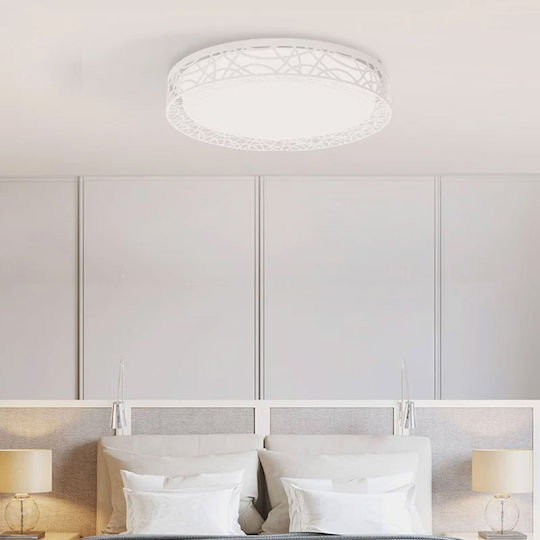 Yeelight Smart Πλαφονιέρα Οροφής Λευκή με Ενσωματωμένο LED