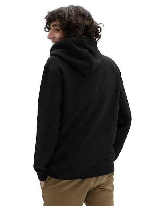 Vans Men's Sweatshirt with Hood and Pockets Black