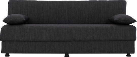 Andri Dreisitzer Sofa Sofa mit Stauraum Dark grey 180x72x77cm