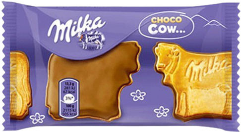 Milka Бисквити Choco Cow С топинг 1бр 40гр