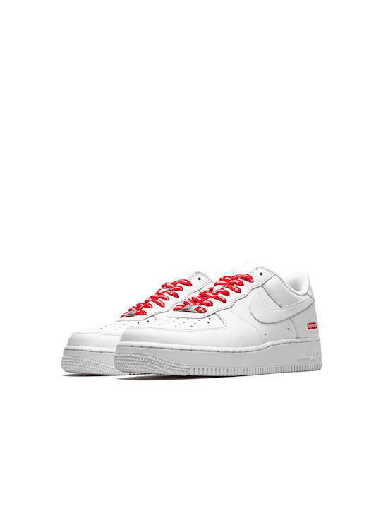 Nike Air Force 1 Low Supreme Ανδρικά Sneakers Λευκά
