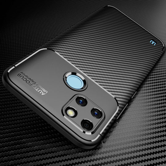 Tech-Protect Carbon Gel Back Cover Σιλικόνης Μαύρο (Realme C21Y / C25Y)