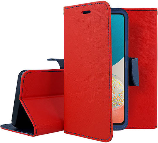 Tel1 Fancy Wallet Synthetic Leather Red / Navy Blue (Galaxy A53)