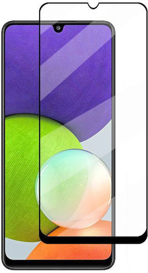 Full Glue Full Face Tempered Glass Μαύρο (Galaxy A22 5G)