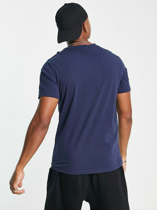 Hugo Boss Ανδρικό T-shirt Navy Μπλε με Λογότυπο