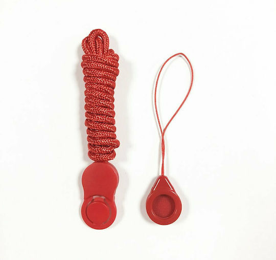 Hurtel Long Lanyard with a Clip Λουράκι Λαιμού για Κινητά Κίτρινο