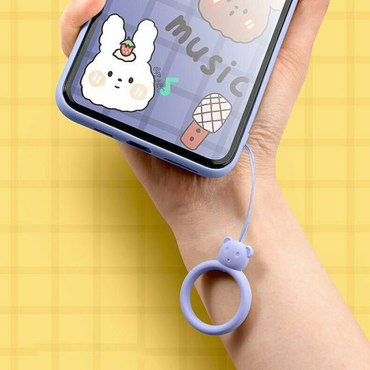 Hurtel Bear Ring Strap Holder for Mobile Yellow