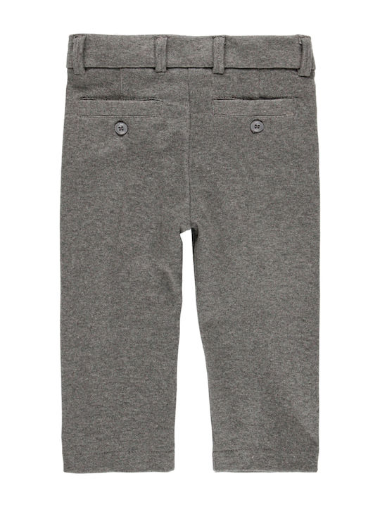 Boboli Boys Fabric Chino Trouser Gray