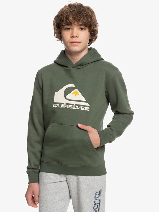 Quiksilver Hanorac pentru copii cu glugă și buzunare Verde