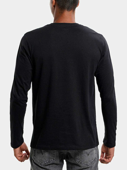 Jack & Jones Herren Langarmshirt Schwarz