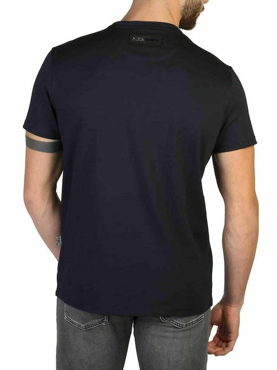 Plein Sport Herren T-Shirt Kurzarm Marineblau