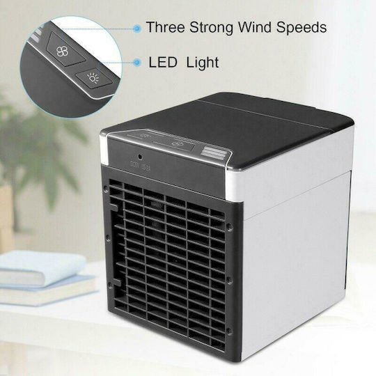 Factory Portable Air Conditioner Air Cooler Mini Air Conditioner USB with Water and Lighting White