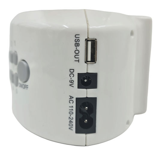 Andowl Q-312 Вентилатор USB Акумулаторен Бял